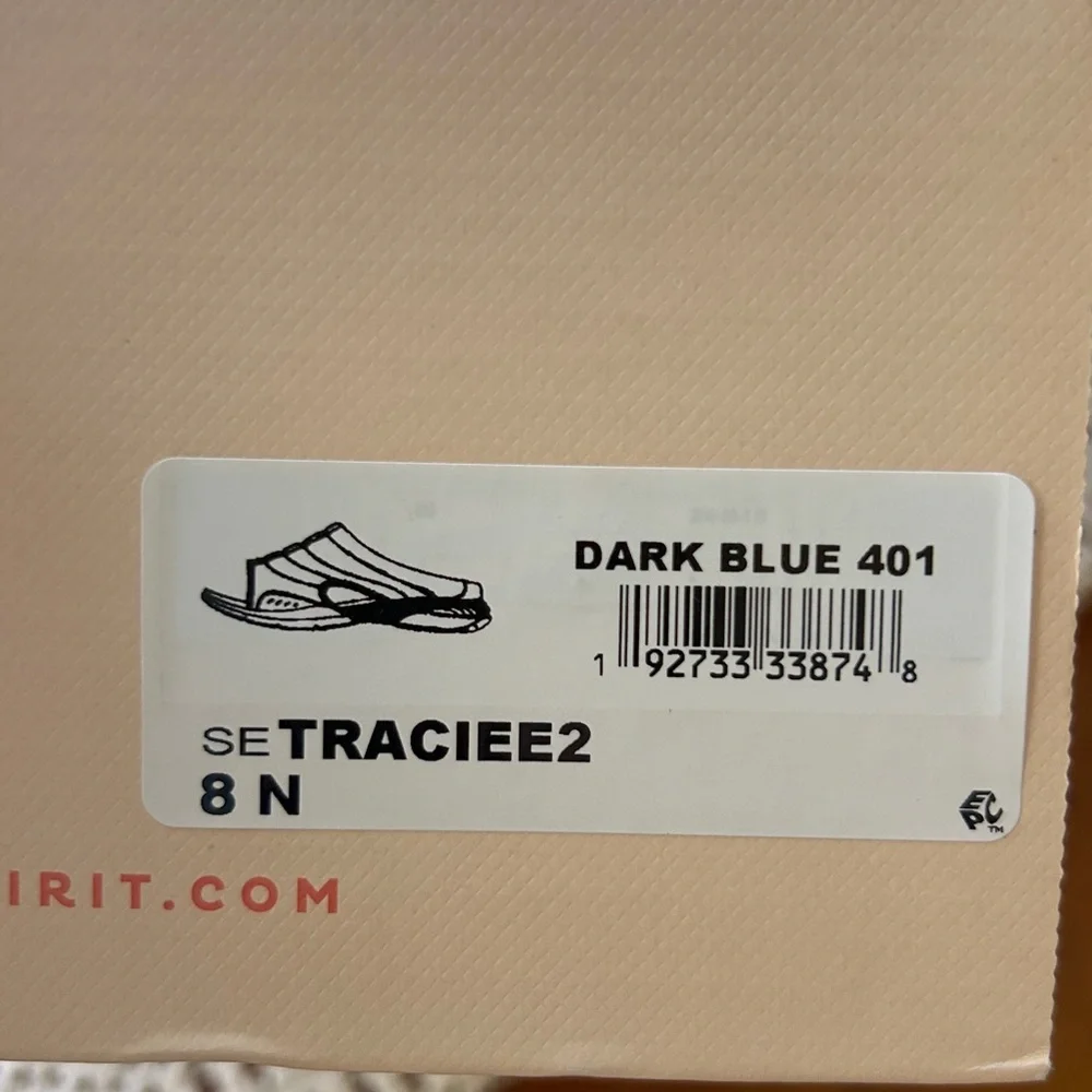 Easy Spirit Dark Blue Shoes Travelers  TRACIEE + Co Slide On 8 Narrow NEW IN BOX